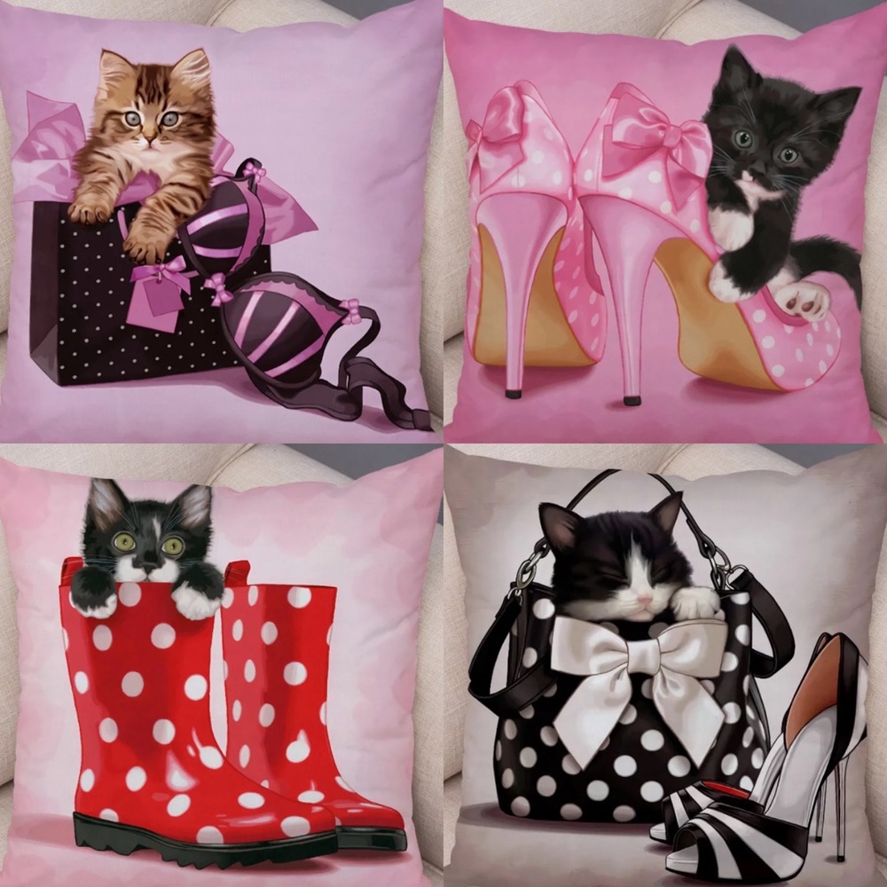 Kitten Throw pillowcases